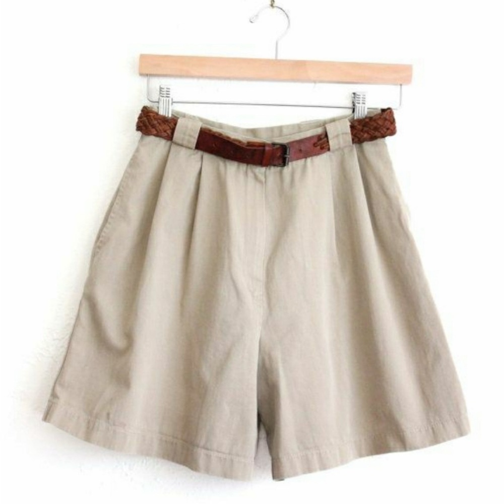 VINTAGE 90’s Keen High Rise Pleated Khaki Shorts Unisex